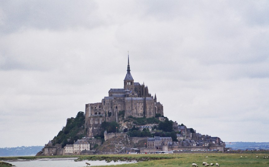 Mont-Saint-Michel. Vista desde el istmo